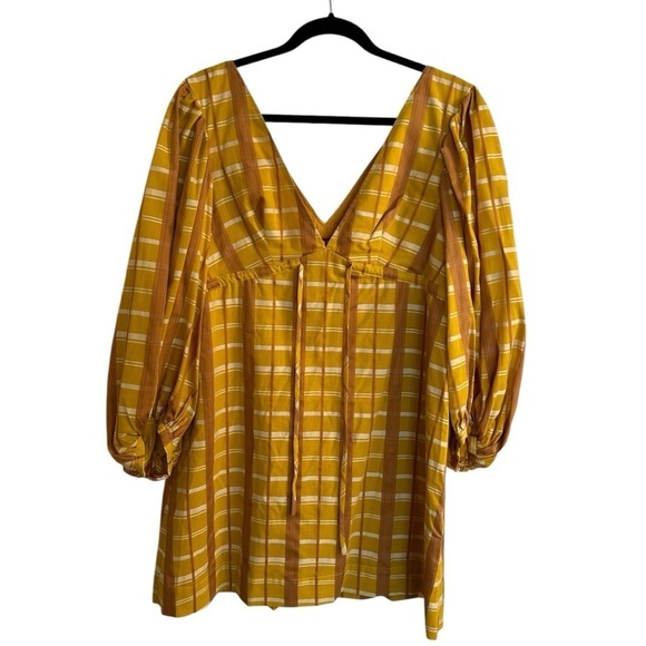 Staud Dress Yellow Large - Picture 4 of 10